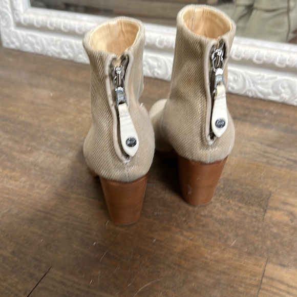 Rag & Bone boots size 9 beige canvas - Picture 3 of 6
